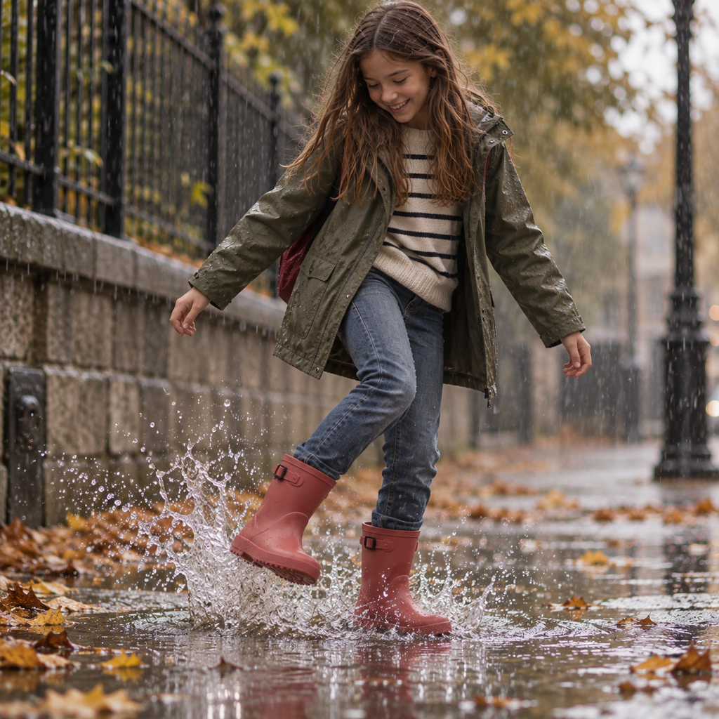 IGOR Splash Euri – Stivali da pioggia di gomma bambina - rosa frambuesa - scarpe di qualità venduta a Milano da Pli-Pla
