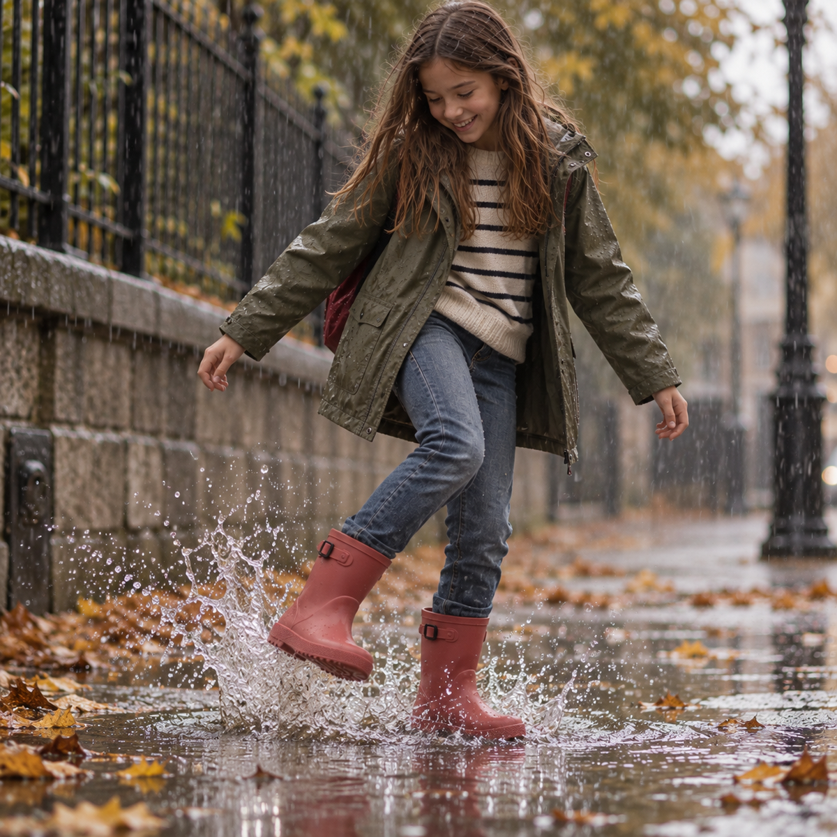 IGOR Splash Euri – Stivali da pioggia di gomma bambina - rosa frambuesa - scarpe di qualità venduta a Milano da Pli-Pla