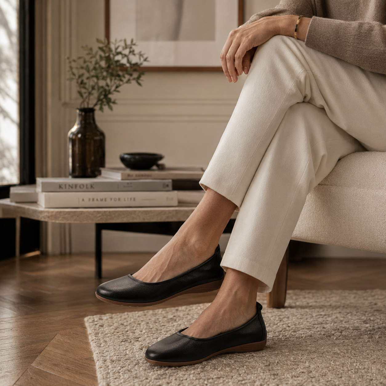 Josef Seibel 74801 Fenja Ballerina Donna Comfort in Pelle Nero - scarpe di qualità venduta a Milano da Pli-Pla