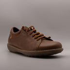Jungla 6606 – Scarpe uomo in pelle con lacci elastici - marrone chestnut - scarpe di qualità venduta a Milano da Pli-Pla