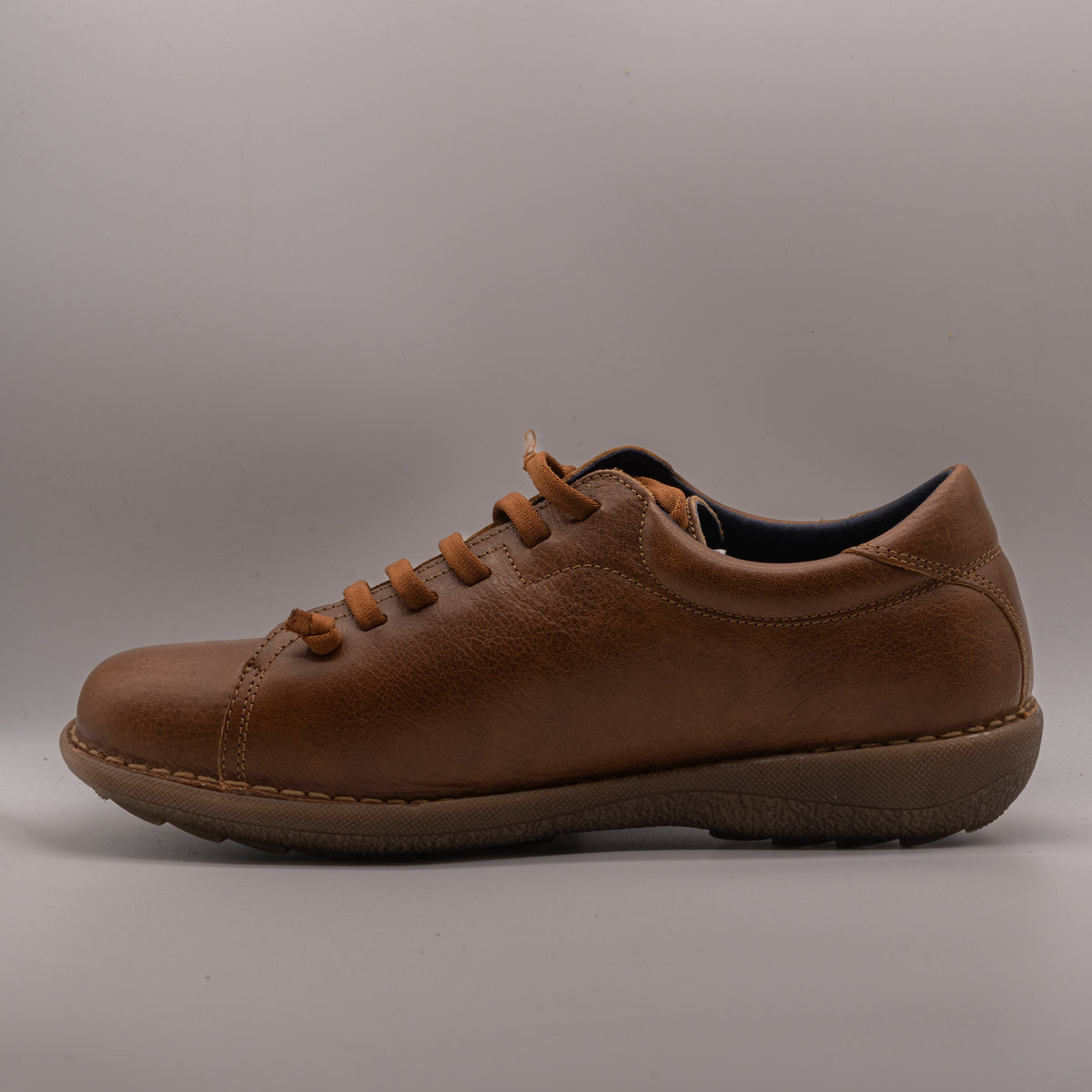 Jungla 6606 – Scarpe uomo in pelle con lacci elastici - marrone chestnut - scarpe di qualità venduta a Milano da Pli-Pla