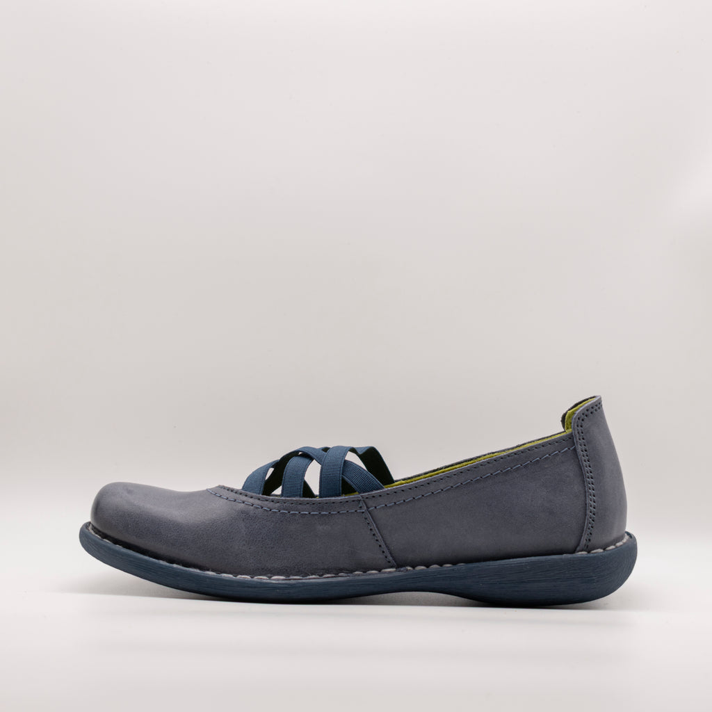 Jungla ballerina con elastici 4751 blu ocean - scarpe di qualità venduta a Milano da Pli-Pla