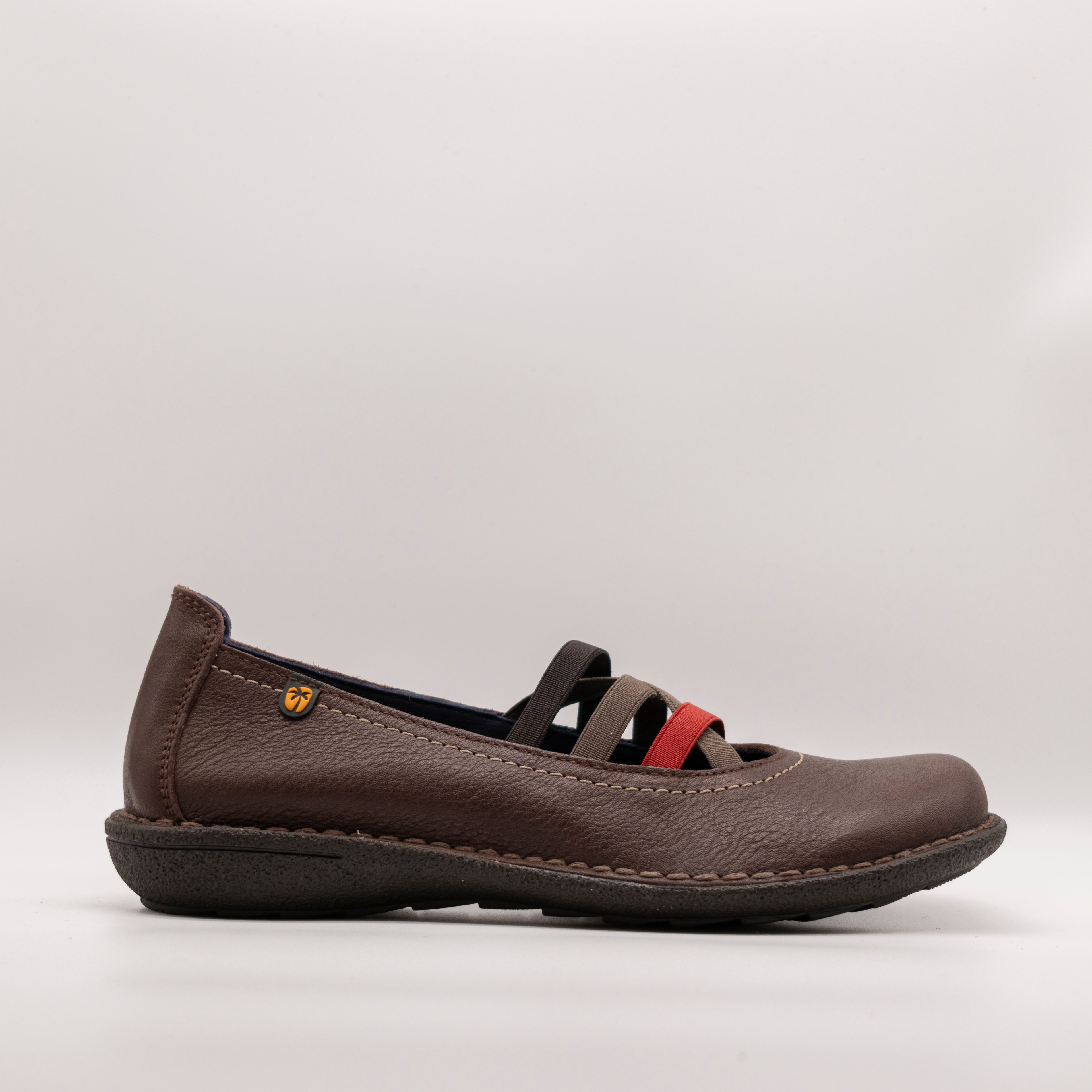 Jungla ballerina con elastici 4751 caffè - scarpe di qualità venduta a Milano da Pli-Pla
