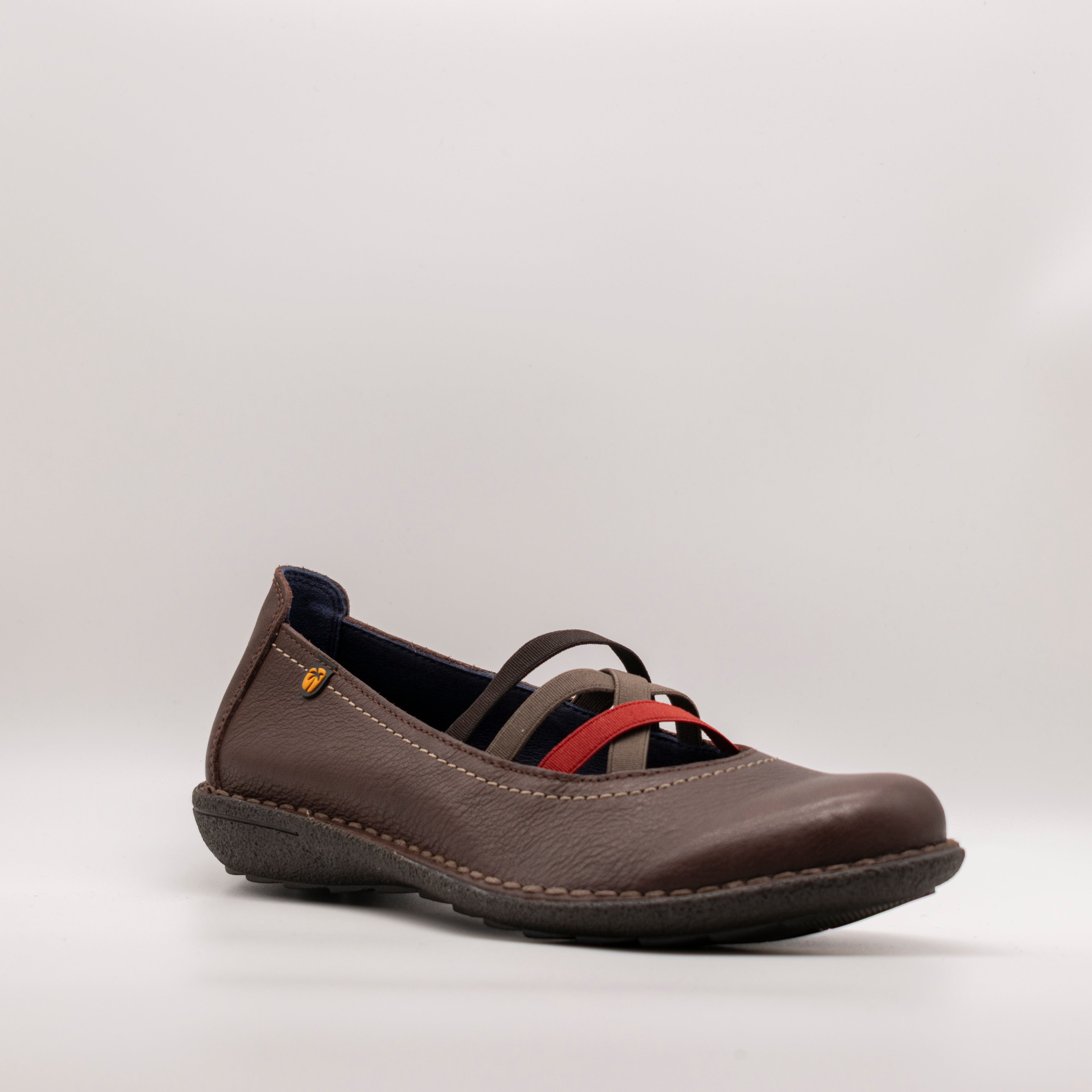 Jungla ballerina con elastici 4751 caffè - scarpe di qualità venduta a Milano da Pli-Pla
