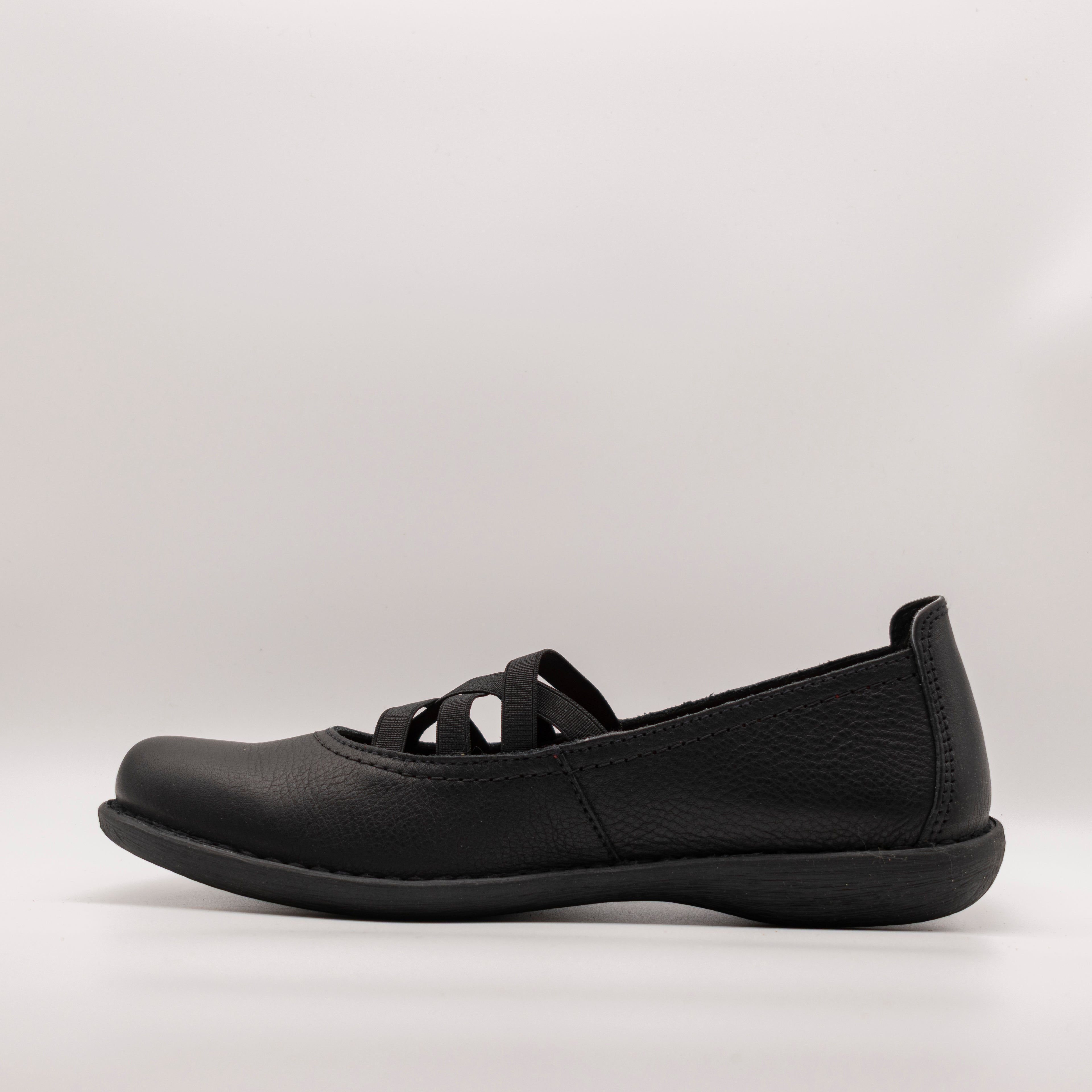 Jungla ballerina con elastici 4751 nero - scarpe di qualità venduta a Milano da Pli-Pla