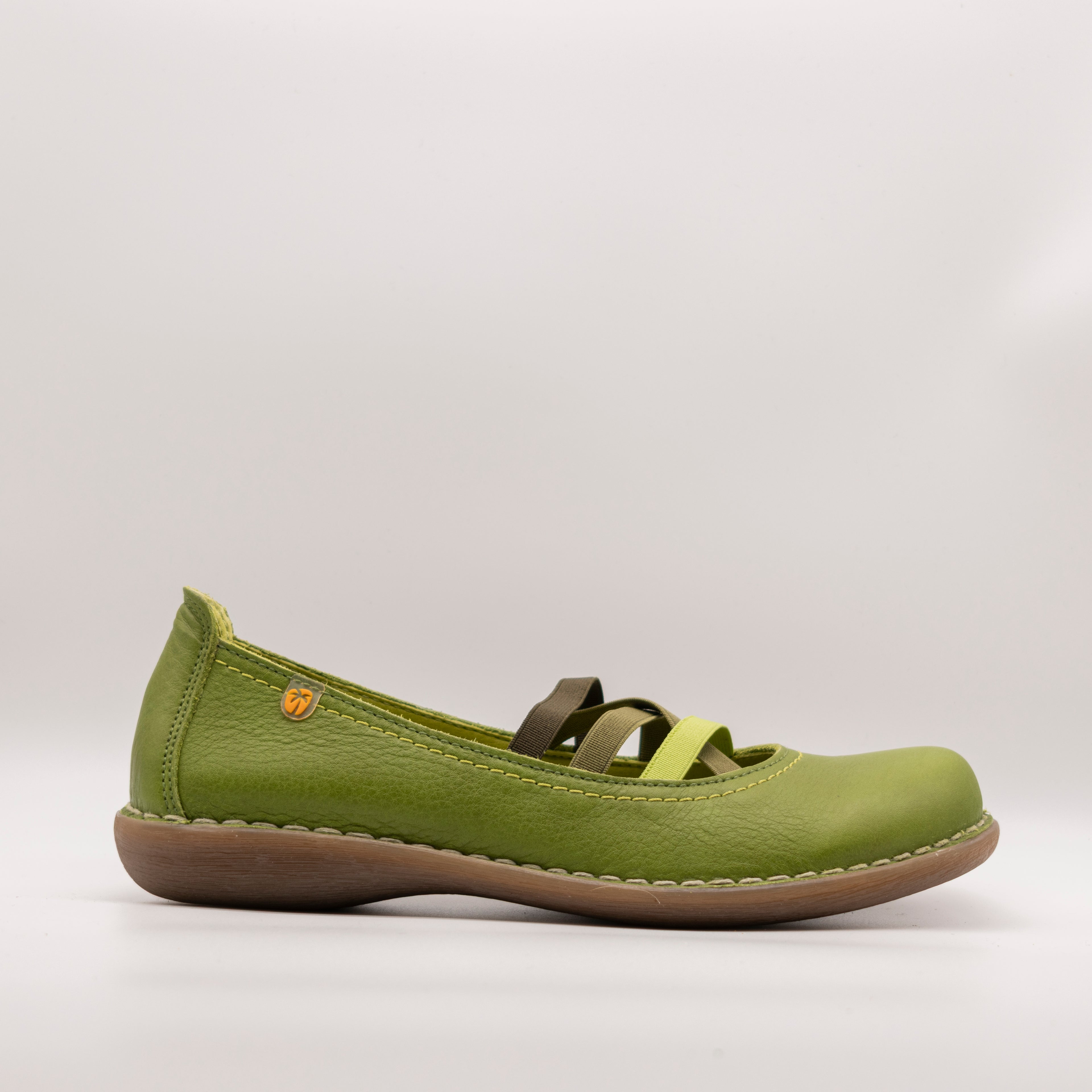 Jungla ballerina con elastici 4751 Durango Paris verde - scarpe di qualità venduta a Milano da Pli-Pla