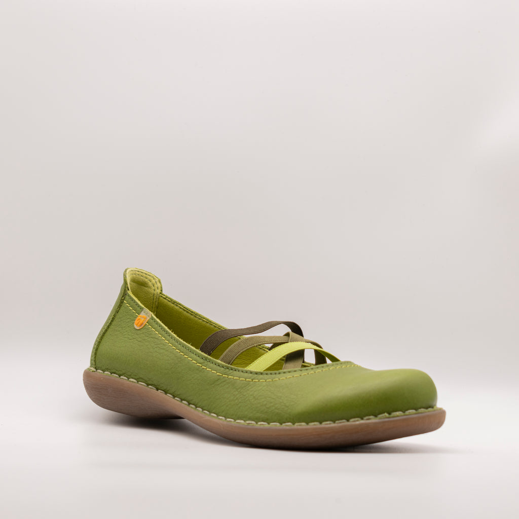 Jungla ballerina con elastici 4751 Durango Paris verde - scarpe di qualità venduta a Milano da Pli-Pla