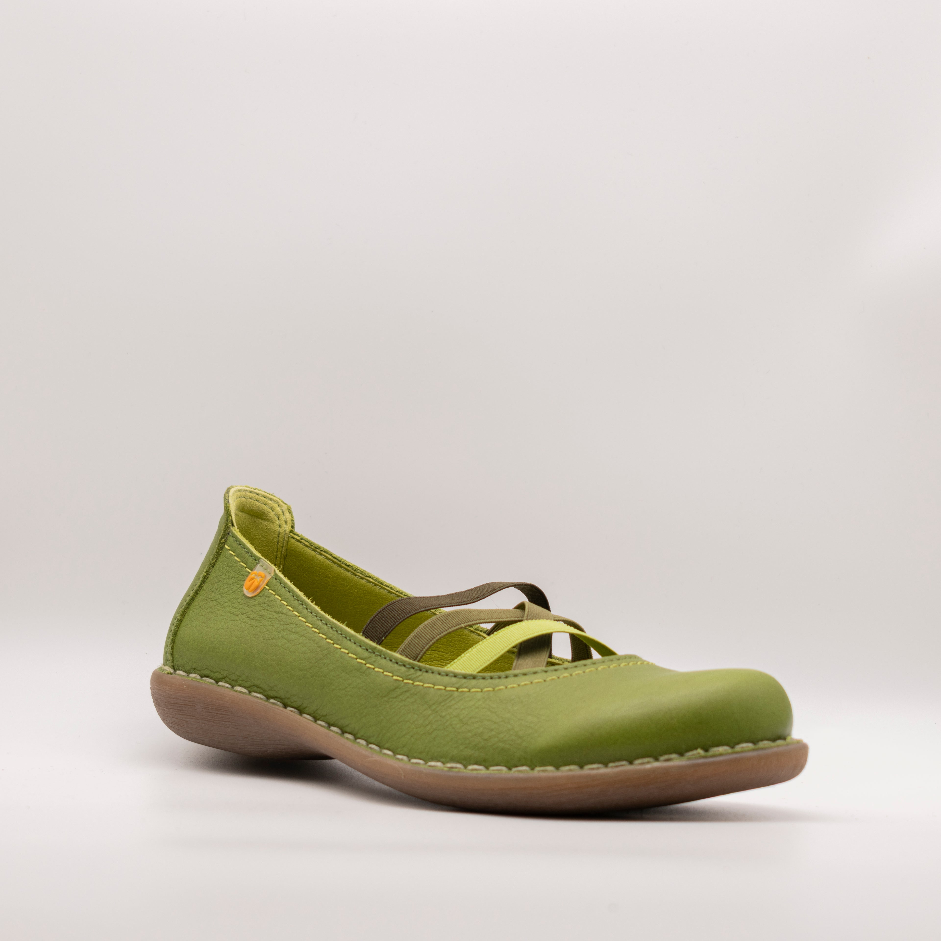 Jungla ballerina con elastici 4751 Durango Paris verde - scarpe di qualità venduta a Milano da Pli-Pla