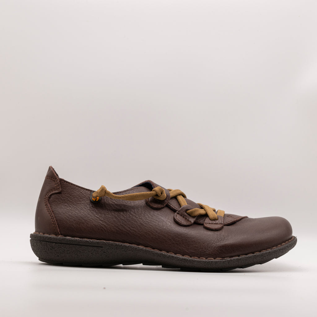 Jungla scarpa in pelle con elastici 5818 caffè - scarpe di qualità venduta a Milano da Pli-Pla