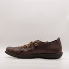 Jungla scarpa in pelle con elastici 5818 caffè - scarpe di qualità venduta a Milano da Pli-Pla