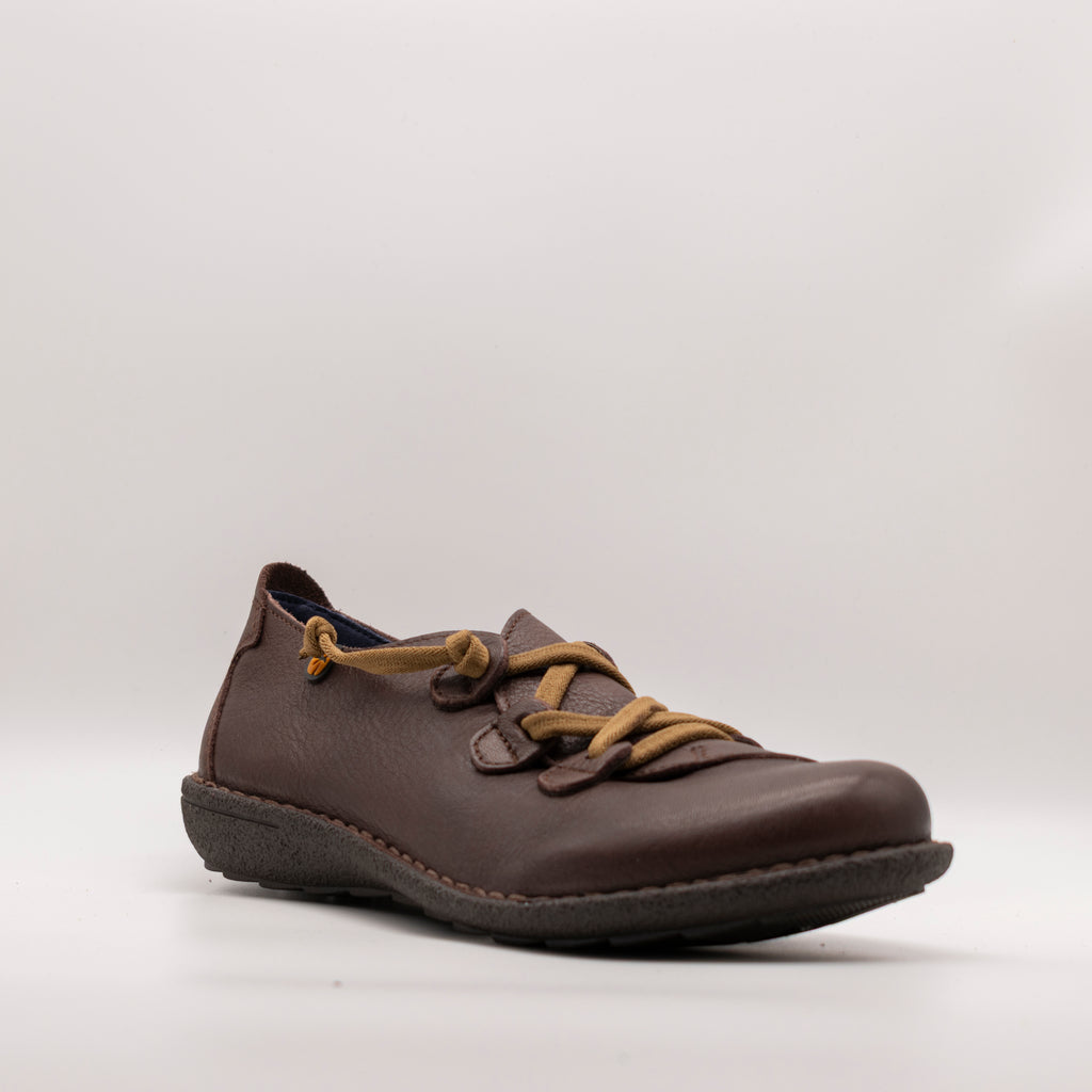 Jungla scarpa in pelle con elastici 5818 caffè - scarpe di qualità venduta a Milano da Pli-Pla