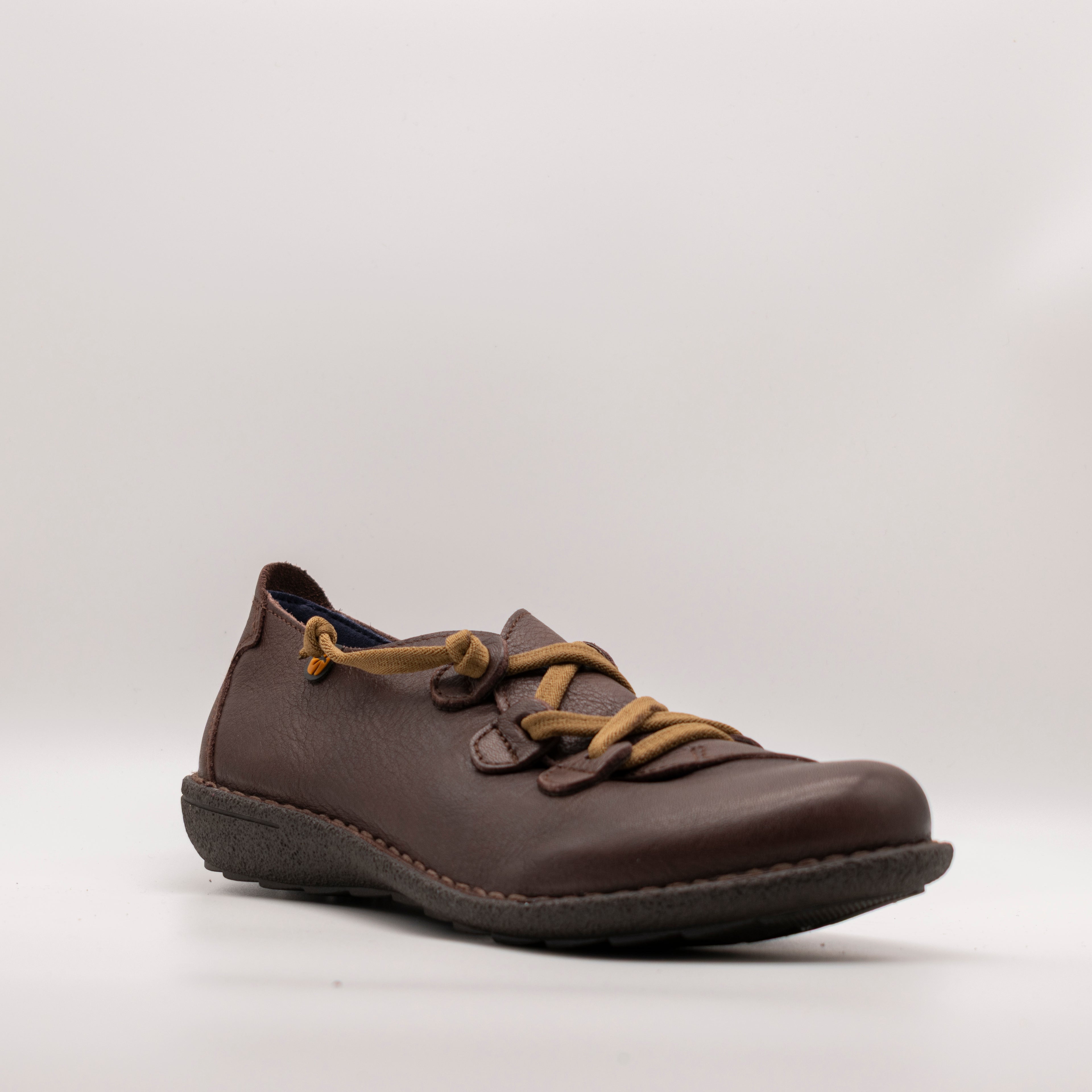 Jungla scarpa in pelle con elastici 5818 caffè - scarpe di qualità venduta a Milano da Pli-Pla
