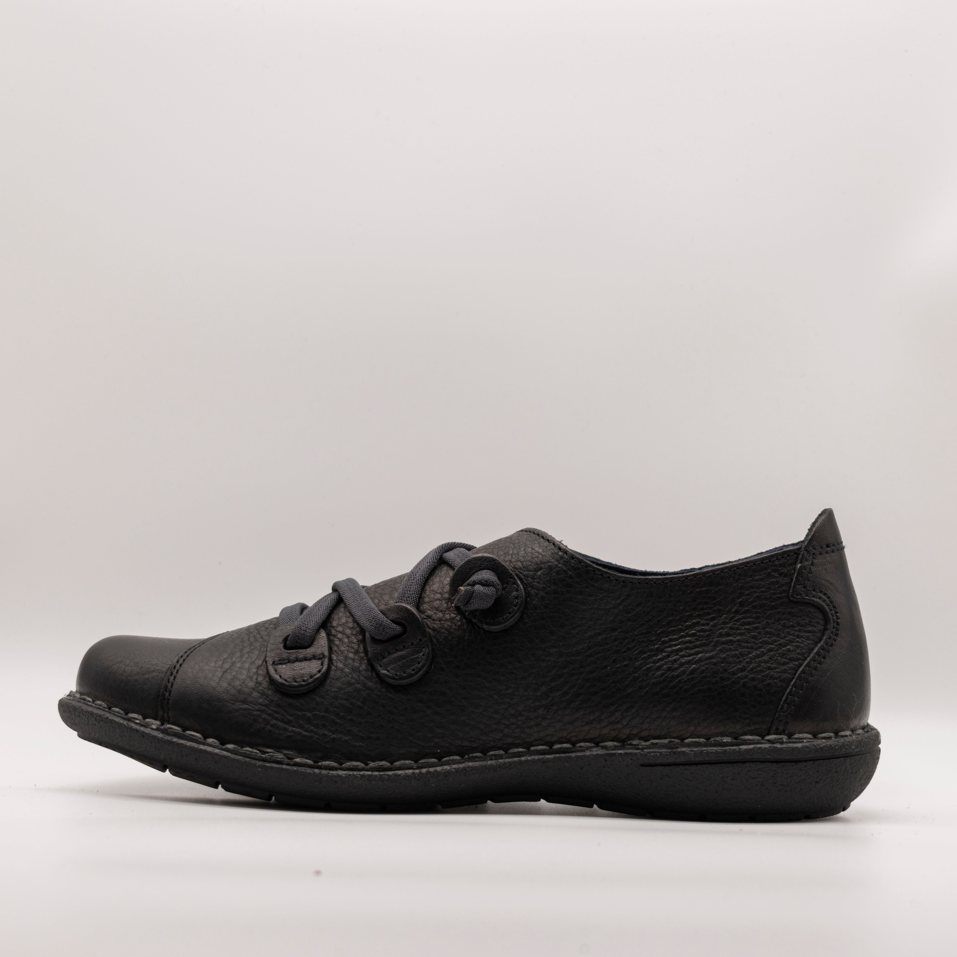 Jungla scarpa in pelle con elastici 5818 nero - scarpe di qualità venduta a Milano da Pli-Pla
