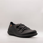 Jungla scarpa in pelle con elastici 5818 nero - scarpe di qualità venduta a Milano da Pli-Pla