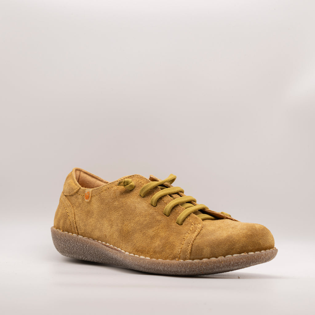 Jungla scarpa in pelle scamosciata con elastici 7277 apricot - scarpe di qualità venduta a Milano da Pli-Pla