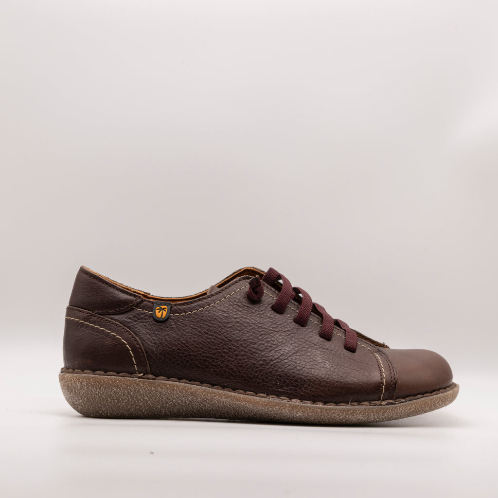 Jungla scarpa in pelle con elastici 7277 caffè - scarpe di qualità venduta a Milano da Pli-Pla