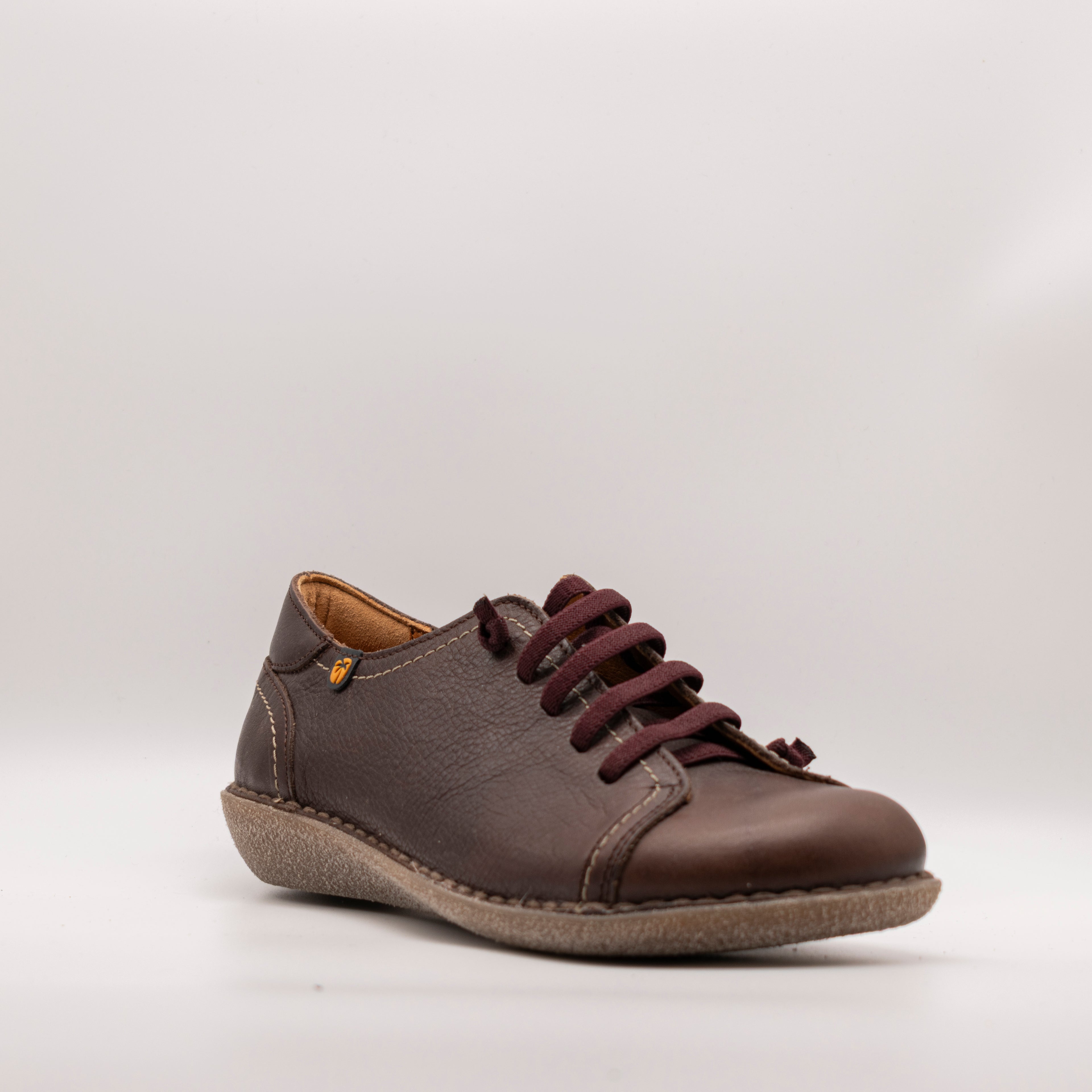 Jungla scarpa in pelle con elastici 7277 caffè - scarpe di qualità venduta a Milano da Pli-Pla