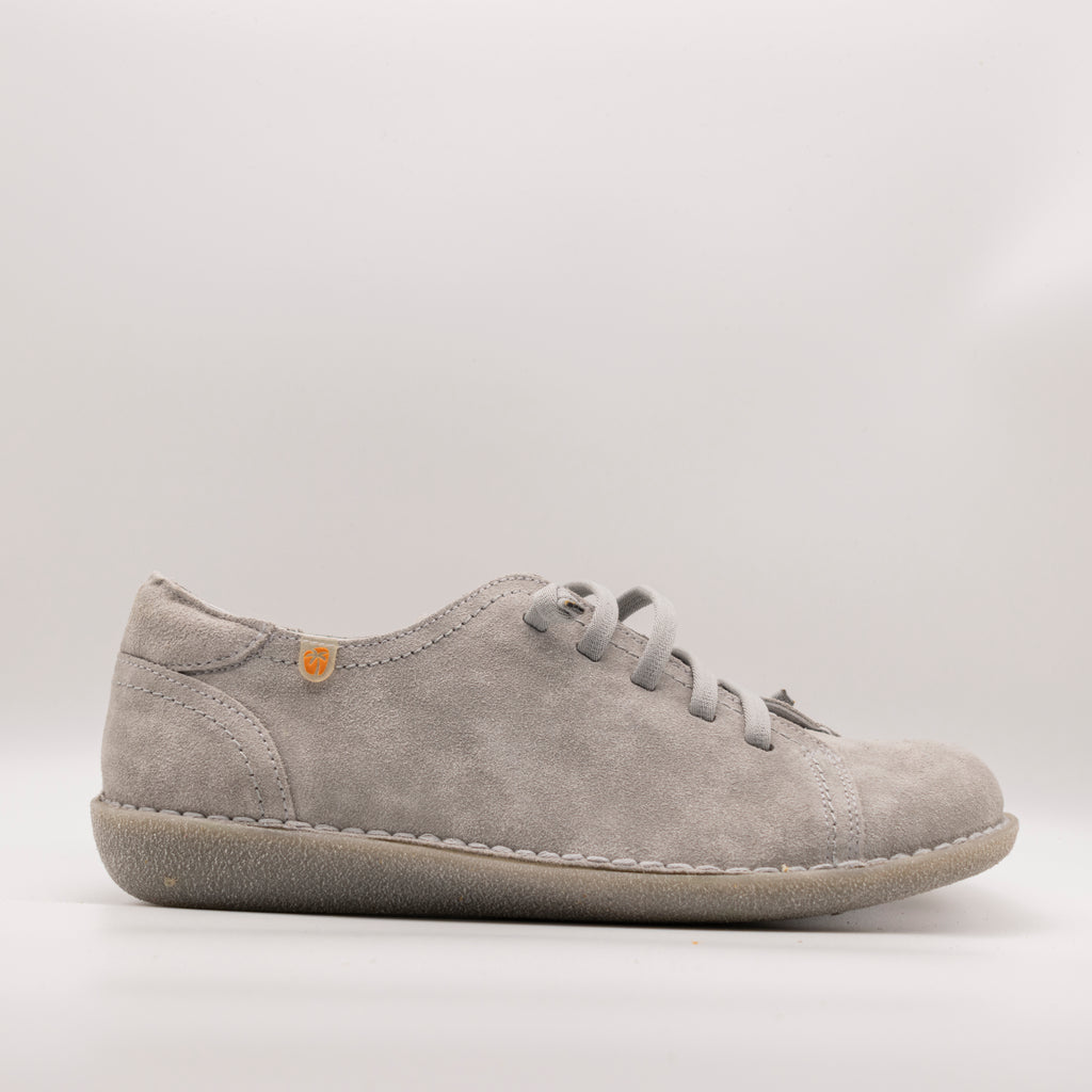 Jungla scarpa in pelle scamosciata con elastici 7277 grigio smog - scarpe di qualità venduta a Milano da Pli-Pla