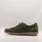 Jungla scarpa in pelle con elastici 7277 verde amazzonico - scarpe di qualità venduta a Milano da Pli-Pla