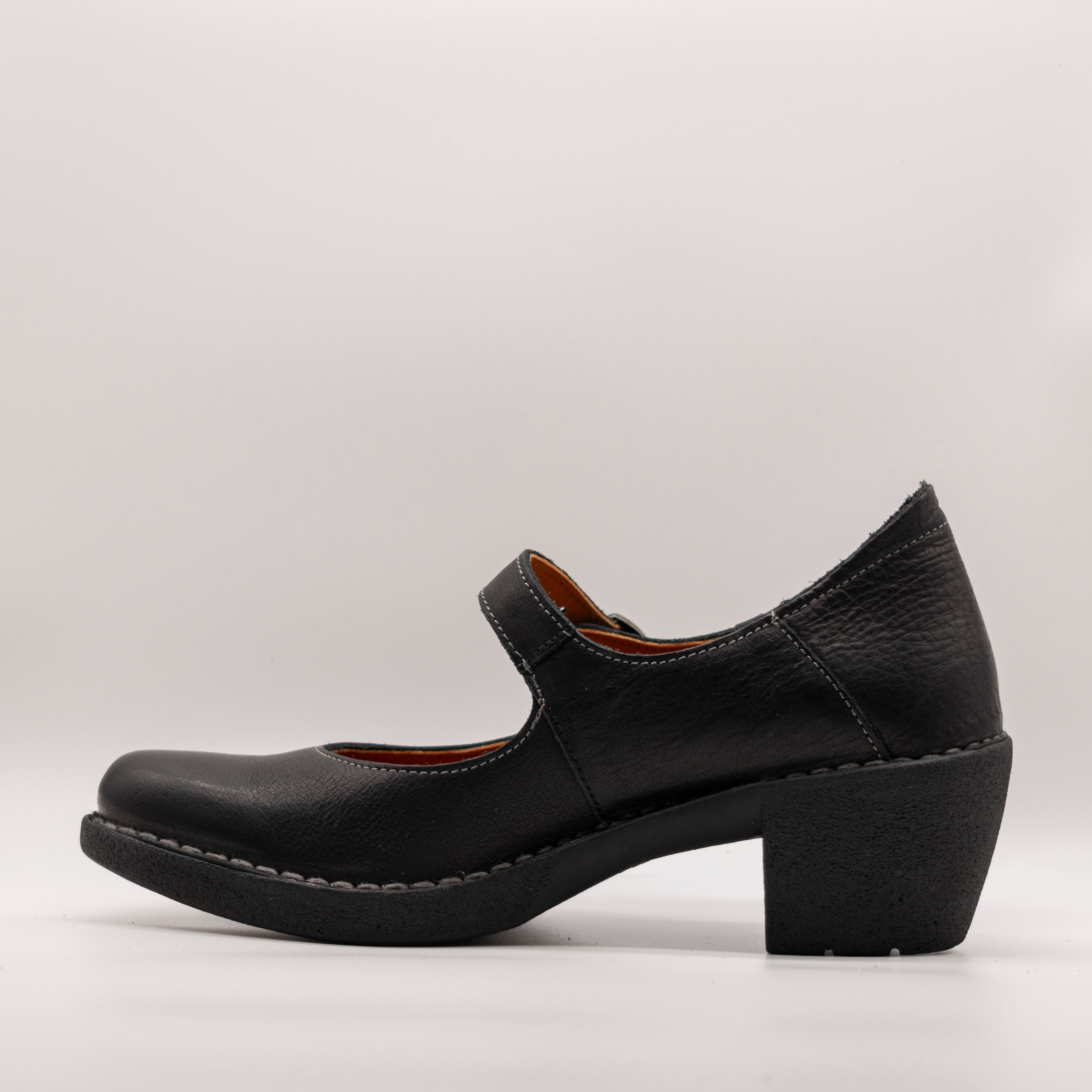Jungla scarpa in pelle décolleté con cinturino 7534 nero - scarpe di qualità venduta a Milano da Pli-Pla
