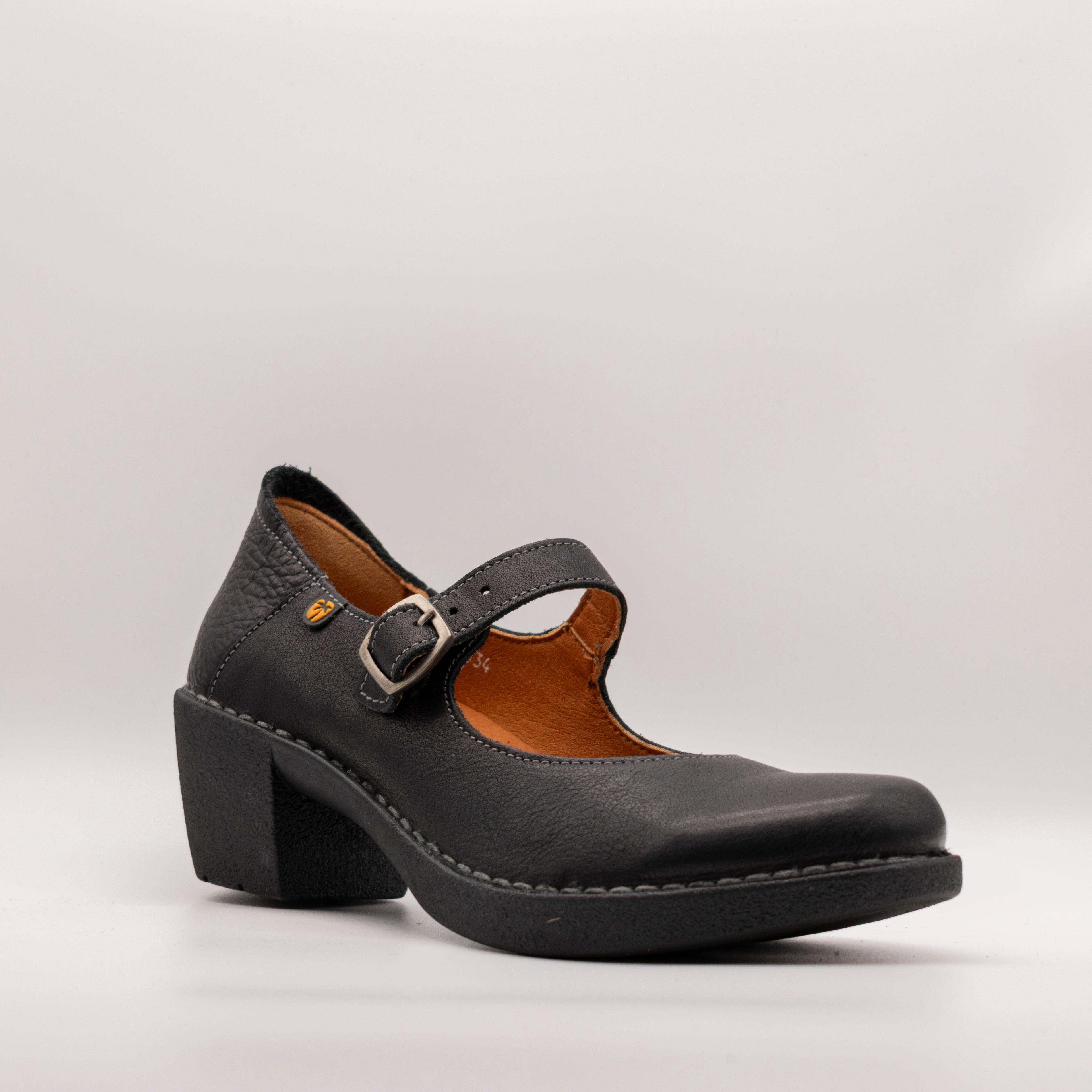 Jungla scarpa in pelle décolleté con cinturino 7534 nero - scarpe di qualità venduta a Milano da Pli-Pla