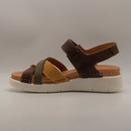 Jungla 8182 – sandalo in pelle con fasce incrociate e plantare anatomico - multicolor albero - scarpe di qualità venduta a Milano da Pli-Pla