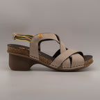Jungla 8203 – sandalo in nabuk con elastici laterali e comfort leggero - beige beach - scarpe di qualità venduta a Milano da Pli-Pla