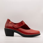 Jungla scarpa in pelle con velcro 8305 rossa - scarpe di qualità venduta a Milano da Pli-Pla