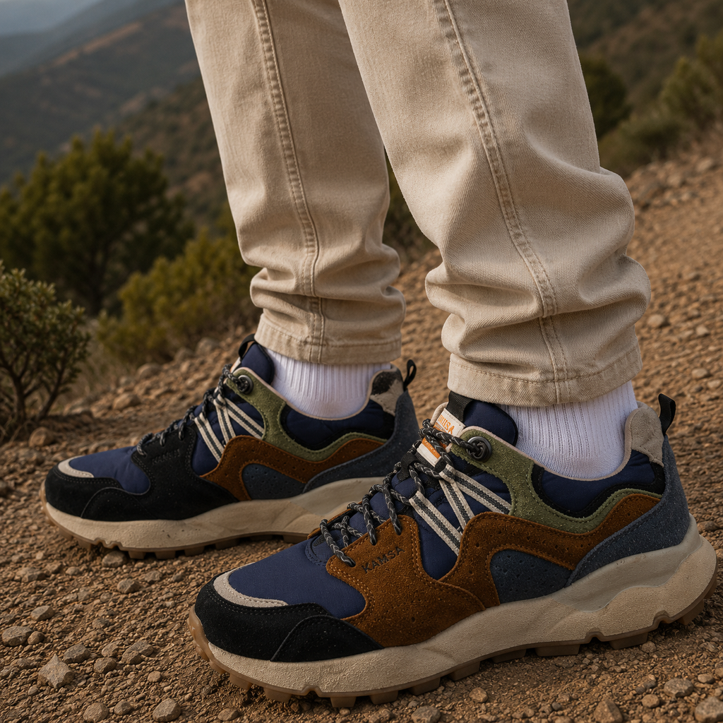 KAMSA sneakers Jasper blu navy - scarpe di qualità venduta a Milano da Pli-Pla