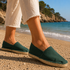La Maison de l’Espadrille – espadrillas originali cucite a mano - verde - scarpe di qualità venduta a Milano da Pli-Pla