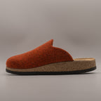 Le Tirolesi 352 Canazei – Pantofole in lana cotta Made in Italy - arancio corten - scarpe di qualità venduta a Milano da Pli-Pla