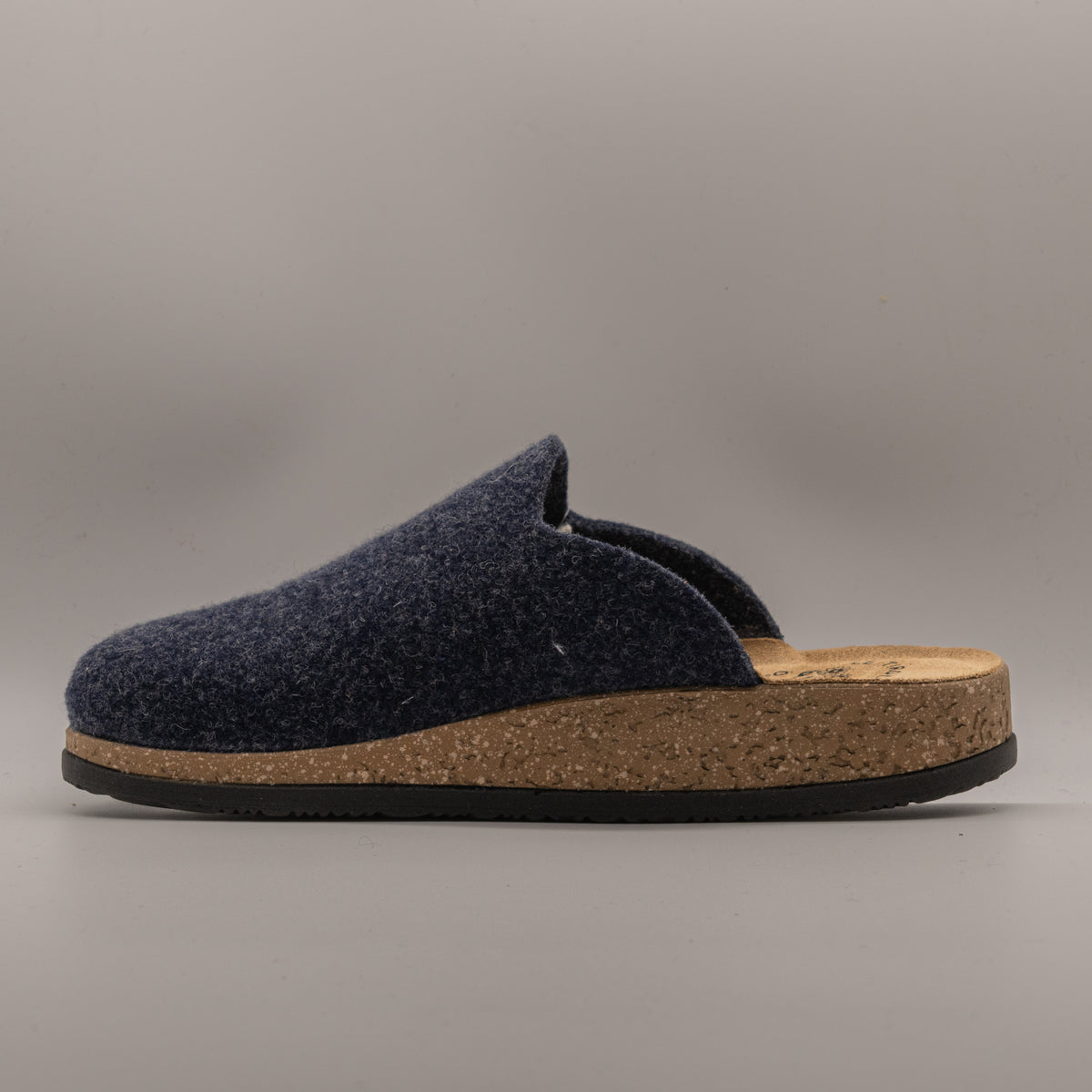Le Tirolesi 352 Canazei – Pantofole in lana cotta Made in Italy - blu notte - scarpe di qualità venduta a Milano da Pli-Pla