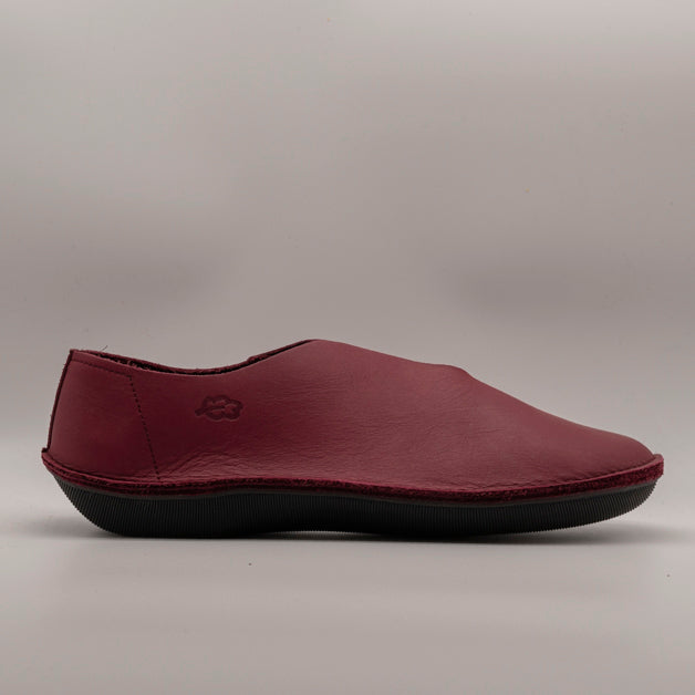 Loints of Holland 39002 Twisk Ballerina Donna in Pelle Slip-On rosso cherry - scarpe di qualità venduta a Milano da Pli-Pla