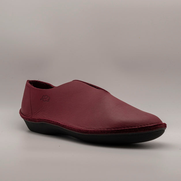 Loints of Holland 39002 Twisk Ballerina Donna in Pelle Slip-On rosso cherry - scarpe di qualità venduta a Milano da Pli-Pla