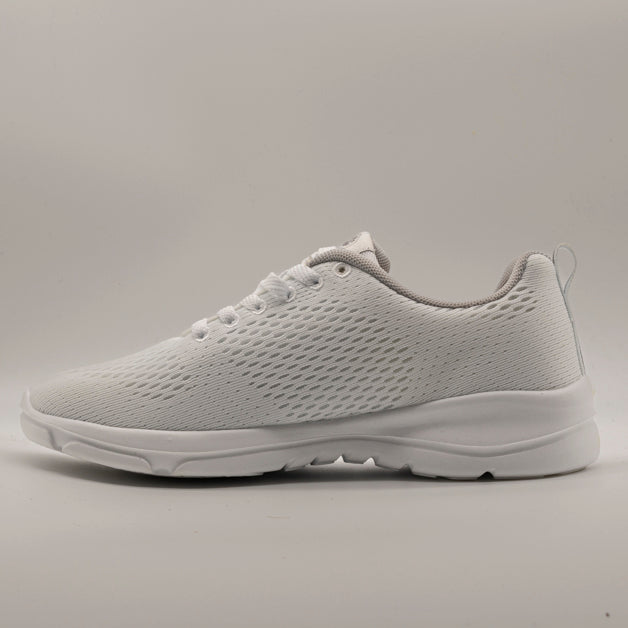 Lumberjack Agatha – Sneakers donna leggere in tessuto con memory foam bianco - scarpe di qualità venduta a Milano da Pli-Pla