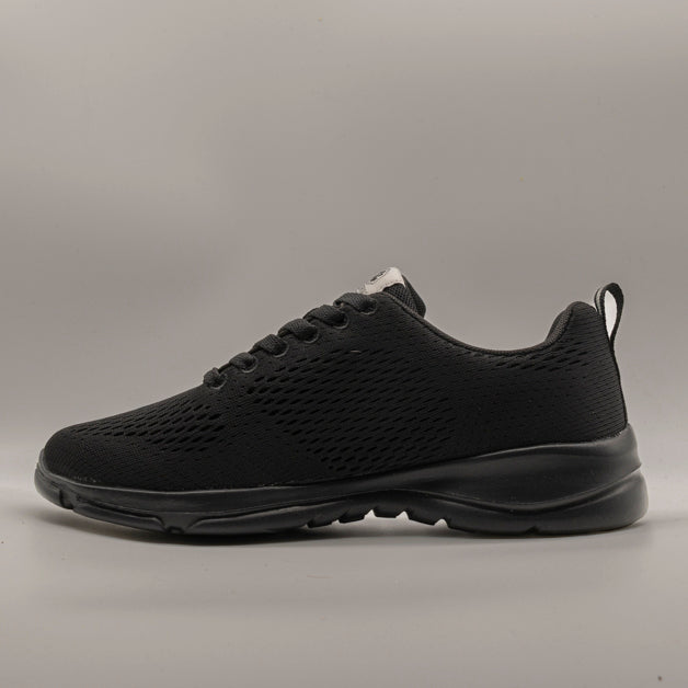 Lumberjack Agatha – Sneakers donna leggere in tessuto con memory foam nero - scarpe di qualità venduta a Milano da Pli-Pla