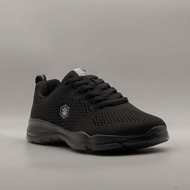 Lumberjack Agatha – Sneakers donna leggere in tessuto con memory foam nero - scarpe di qualità venduta a Milano da Pli-Pla