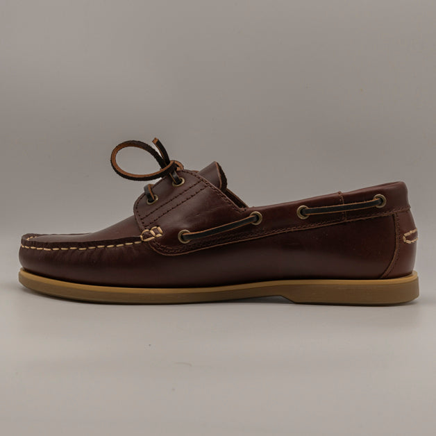 Lumberjack mocassini da barca con lacci NAVIGATOR Brunello - scarpe di qualità venduta a Milano da Pli-Pla