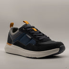 Lumberjack NEIL sneaker da uomo con inserti in pelle blu/grigio - scarpe di qualità venduta a Milano da Pli-Pla