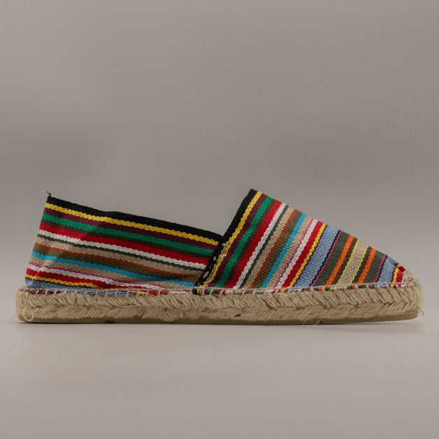 La Maison de l’Espadrille – espadrillas originali cucite a mano - righe multicolor bayadera - scarpe di qualità venduta a Milano da Pli-Pla