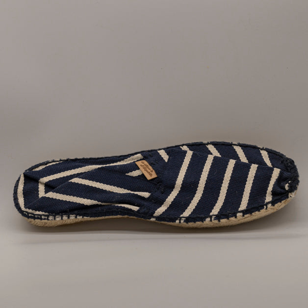 La Maison de l’Espadrille – espadrillas originali cucite a mano - righe blu-bianco - scarpe di qualità venduta a Milano da Pli-Pla