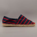 La Maison de l’Espadrille – espadrillas originali cucite a mano - righe blu-rosso - scarpe di qualità venduta a Milano da Pli-Pla