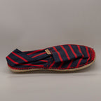La Maison de l’Espadrille – espadrillas originali cucite a mano - righe blu-rosso - scarpe di qualità venduta a Milano da Pli-Pla