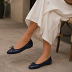Moska Loska Pli-Pla - Ballerine Made in Italy in Pelle Blu - scarpe di qualità venduta a Milano da Pli-Pla