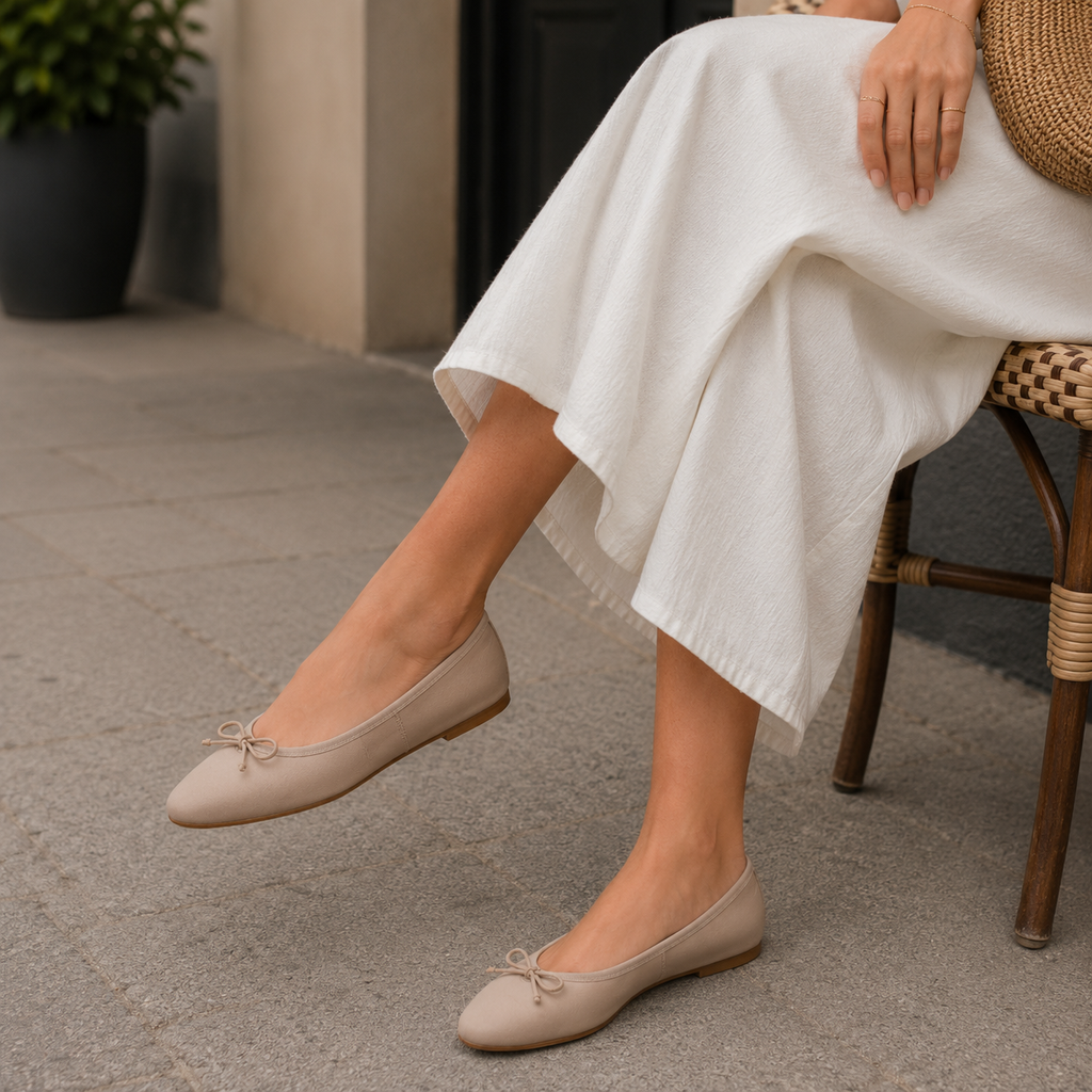 Moska Loska Pli-Pla - Ballerine Made in Italy in Pelle Cipria - scarpe di qualità venduta a Milano da Pli-Pla