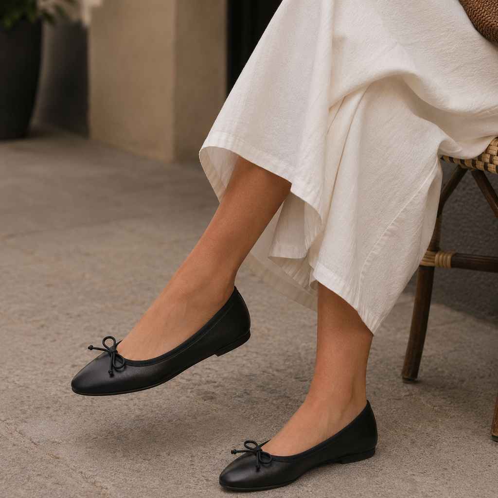 Moska Loska Pli-Pla - Ballerine Made in Italy in Pelle Nero - scarpe di qualità venduta a Milano da Pli-Pla