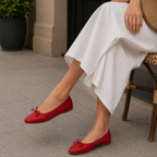 Moska Loska Pli-Pla - Ballerine Made in Italy in Pelle Rosso - scarpe di qualità venduta a Milano da Pli-Pla