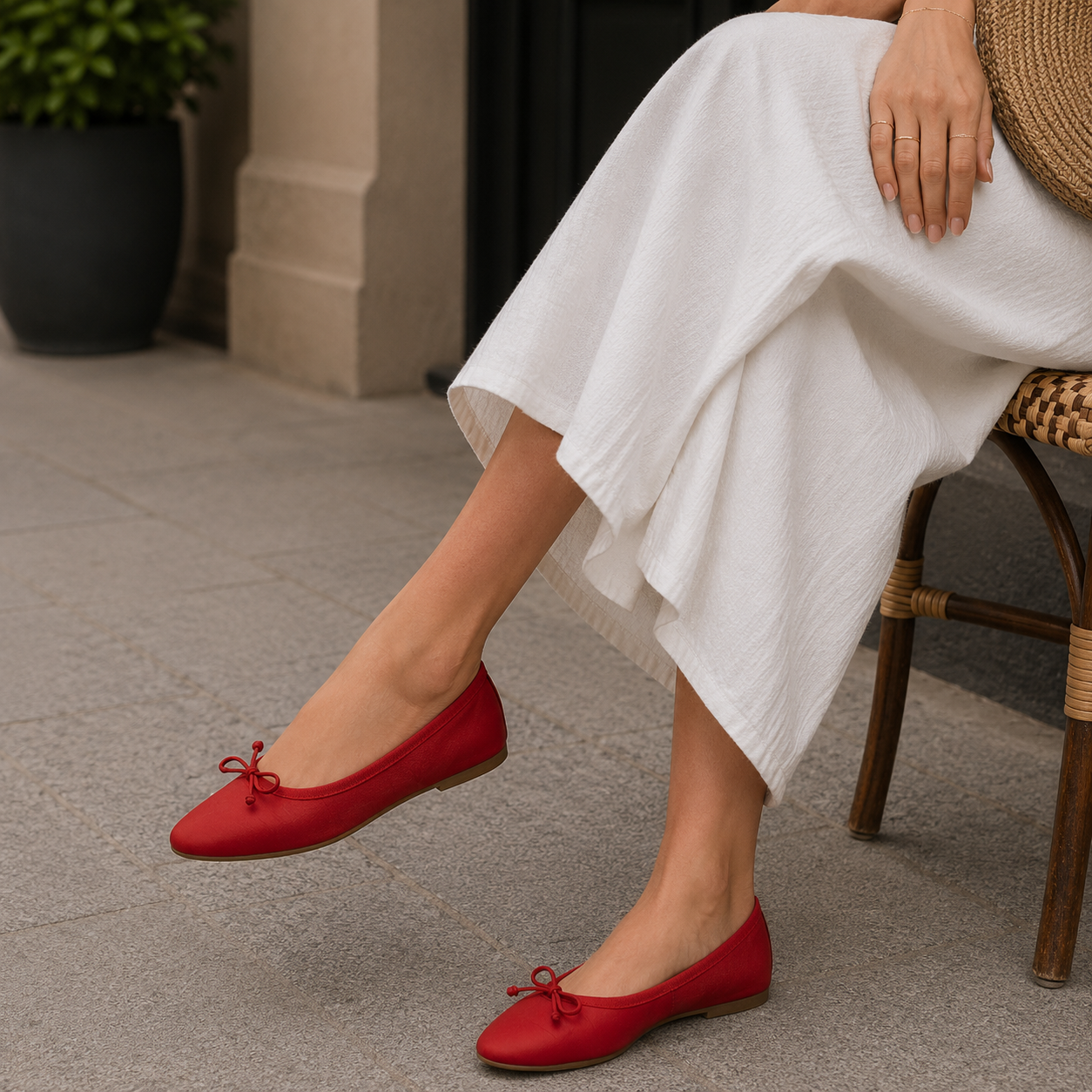 Moska Loska Pli-Pla - Ballerine Made in Italy in Pelle Rosso - scarpe di qualità venduta a Milano da Pli-Pla