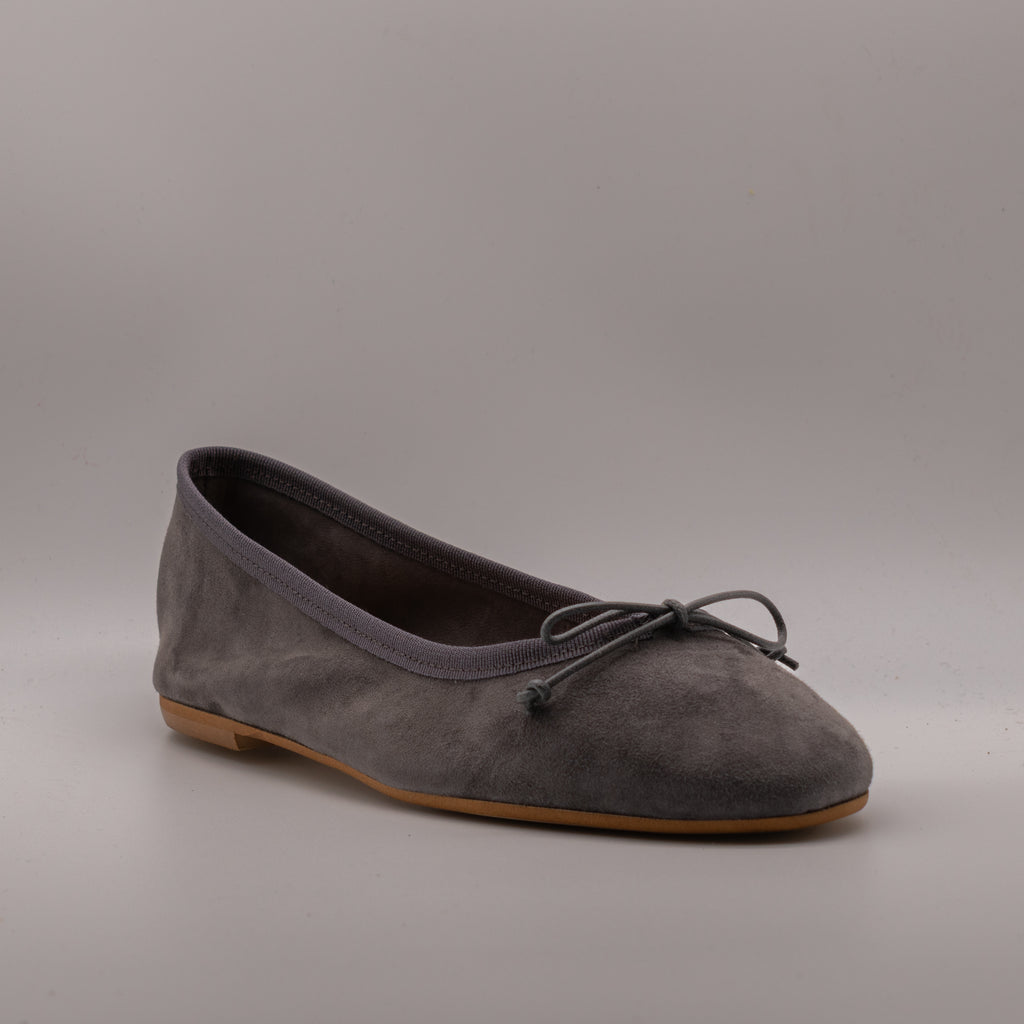 Moska Loska Pli-Pla - Ballerine Made in Italy in Pelle Camoscio Grigio Cocco - scarpe di qualità venduta a Milano da Pli-Pla