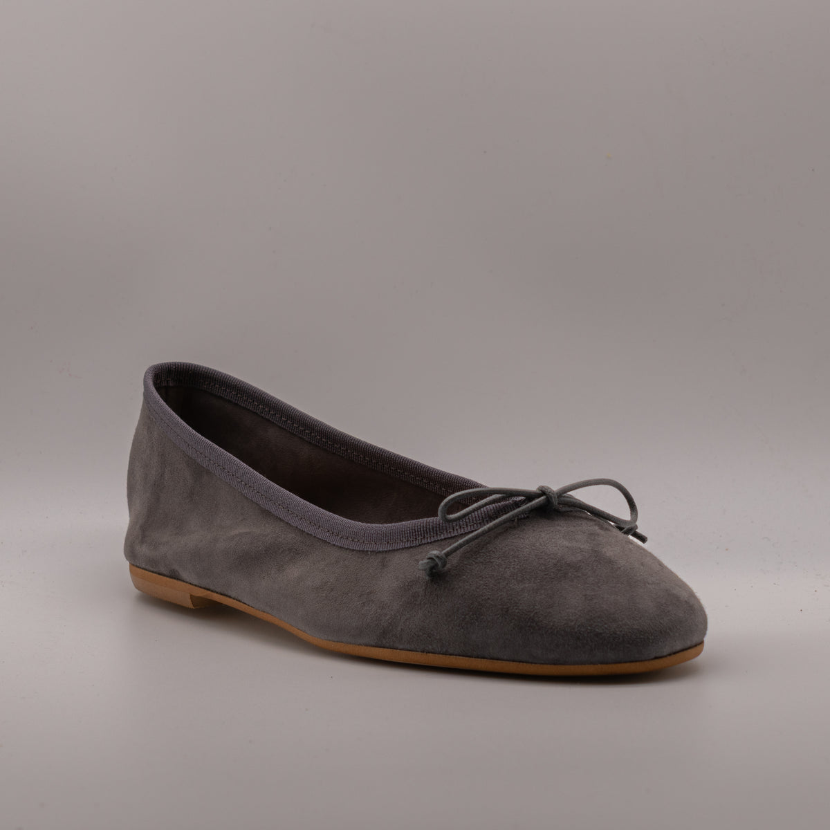 Moska Loska Pli-Pla - Ballerine Made in Italy in Pelle Camoscio Grigio Cocco - scarpe di qualità venduta a Milano da Pli-Pla
